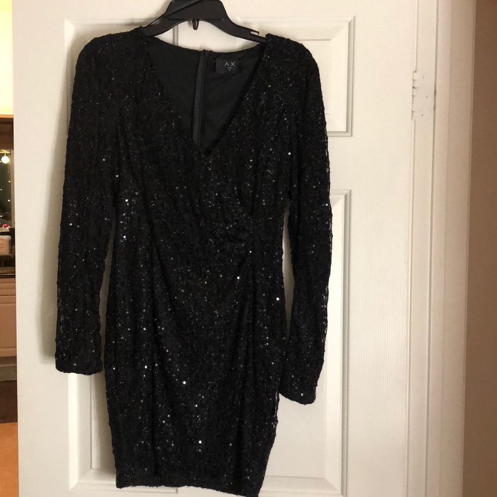 Sequin long sleeve dress